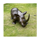 imagem do produto Escultura Rinoceronte em Bronze 48cm EBZ513 For�a e Eleg�ncia