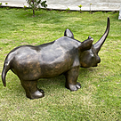 imagem do produto Escultura Rinoceronte em Bronze 48cm EBZ513 For�a e Eleg�ncia