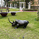 imagem do produto Escultura Rinoceronte em Bronze 48cm EBZ513 For�a e Eleg�ncia