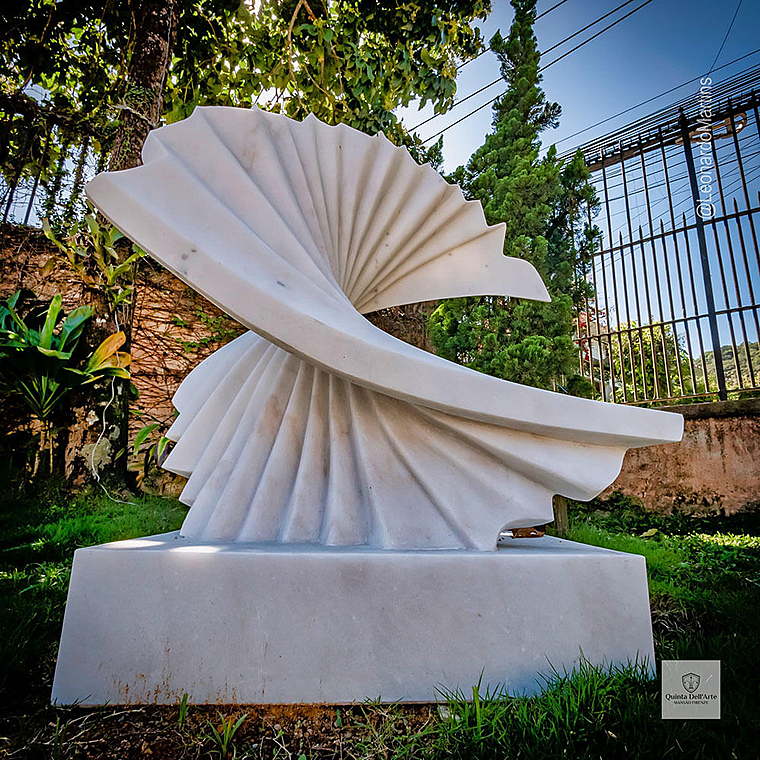 imagem do produto Escultura Ritmo Cont�nuo M�rmore Branco 120cm - EMP737 Arte Moderna Decorativa
