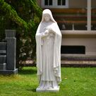 imagem do produto Escultura Santa Terezinha M�rmore Branco 160cm - IMP355 Imagem Religiosa Cl�ssica