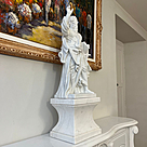 imagem do produto Escultura S�o Paulo em M�rmore Branco 61cm - IMP344