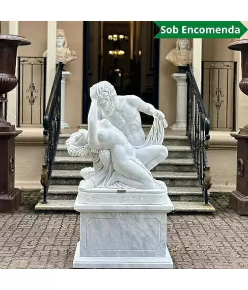 imagem de Escultura Sátiro e Ninfa 155cm - EMP580 Obra Artística