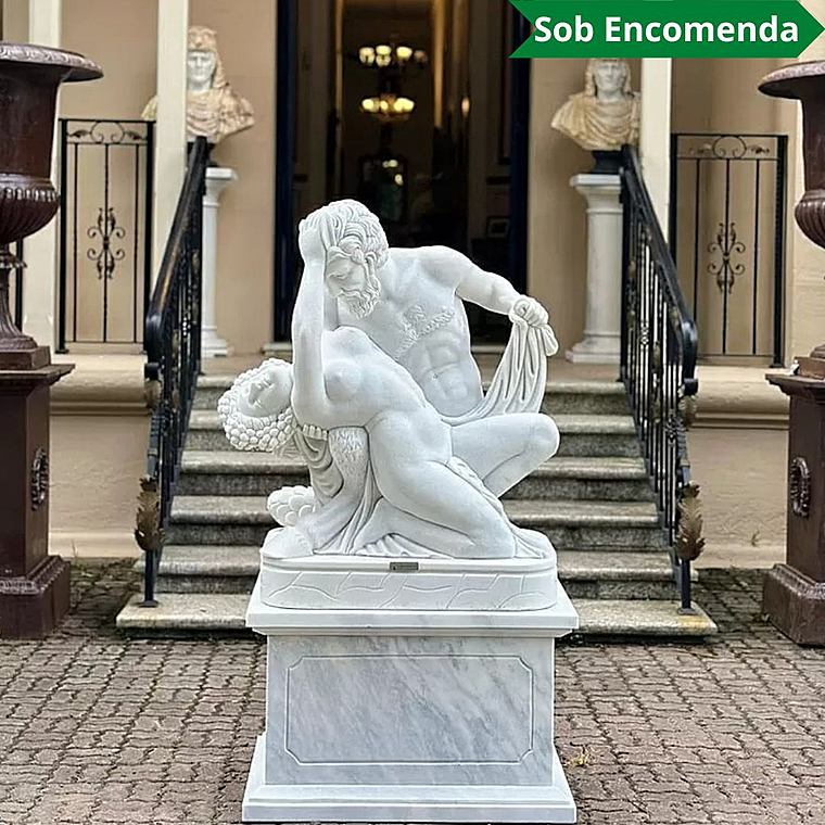 imagem do produto Escultura S�tiro e Ninfa 155cm - EMP580 Obra Art�stica