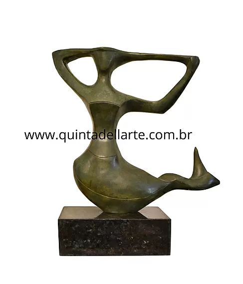 imagem de Escultura Sereia de Bronze 58cm - EBZ544