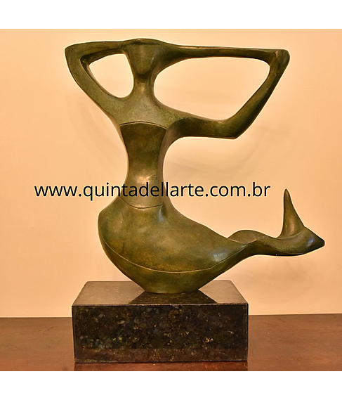 imagem de Escultura Sereia de Bronze 58cm - EBZ544