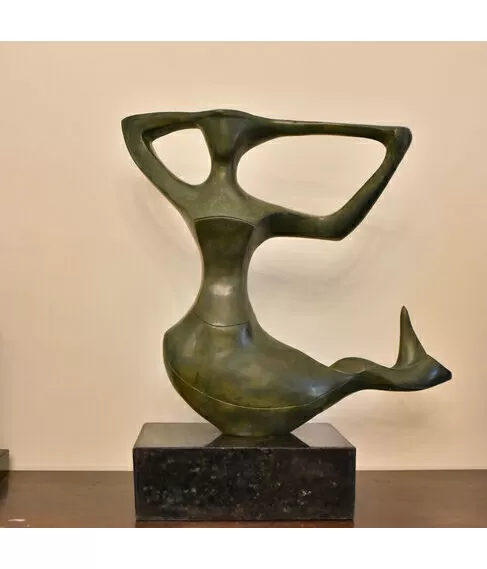 imagem de Escultura Sereia de Bronze 58cm - EBZ544