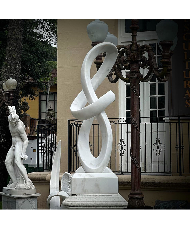 imagem do produto Escultura Sinfonia do M�rmore Branco 160cm - EMP732 Destaque Escultural para Paisagismo