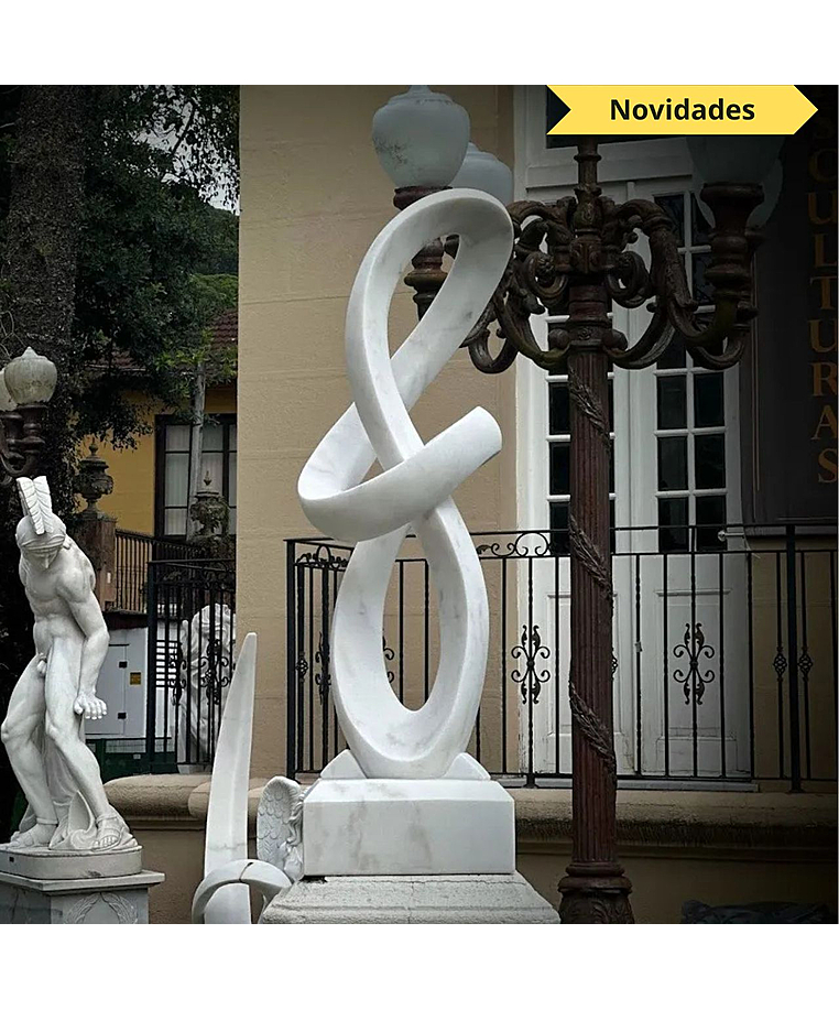 imagem do produto Escultura Sinfonia do M�rmore Branco 160cm - EMP732 Destaque Escultural para Paisagismo