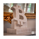 imagem do produto Escultura The CEO of Bitcoin em M�rmore 40cm VRMP363 Design Exclusivo