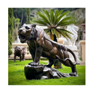 imagem do produto Escultura Tigre Bronze 120cm - EBZ512 For�a e Sofistica��o