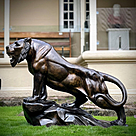 imagem do produto Escultura Tigre Bronze 120cm - EBZ512 For�a e Sofistica��o