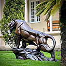 imagem do produto Escultura Tigre Bronze 120cm - EBZ512 For�a e Sofistica��o