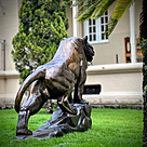 imagem do produto Escultura Tigre Bronze 120cm - EBZ512 For�a e Sofistica��o