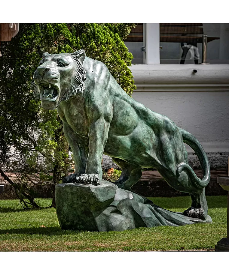 imagem do produto Escultura Tigre Bronze 120cm - EBZ512V