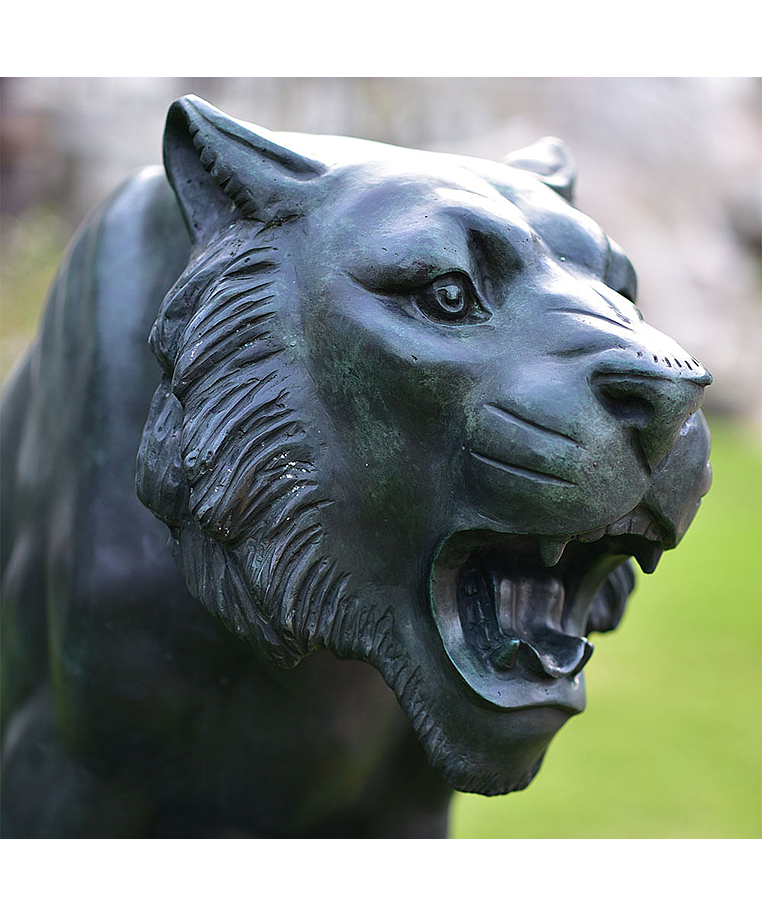 imagem do produto Escultura Tigre em Bronze 120cm EBZ512V For�a e Movimento