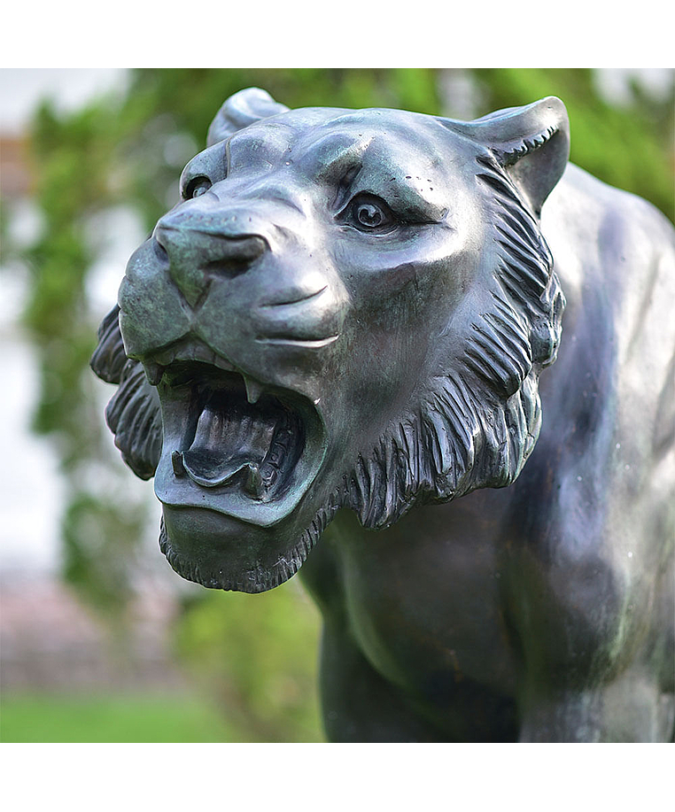 imagem do produto Escultura Tigre em Bronze 120cm EBZ512V For�a e Movimento