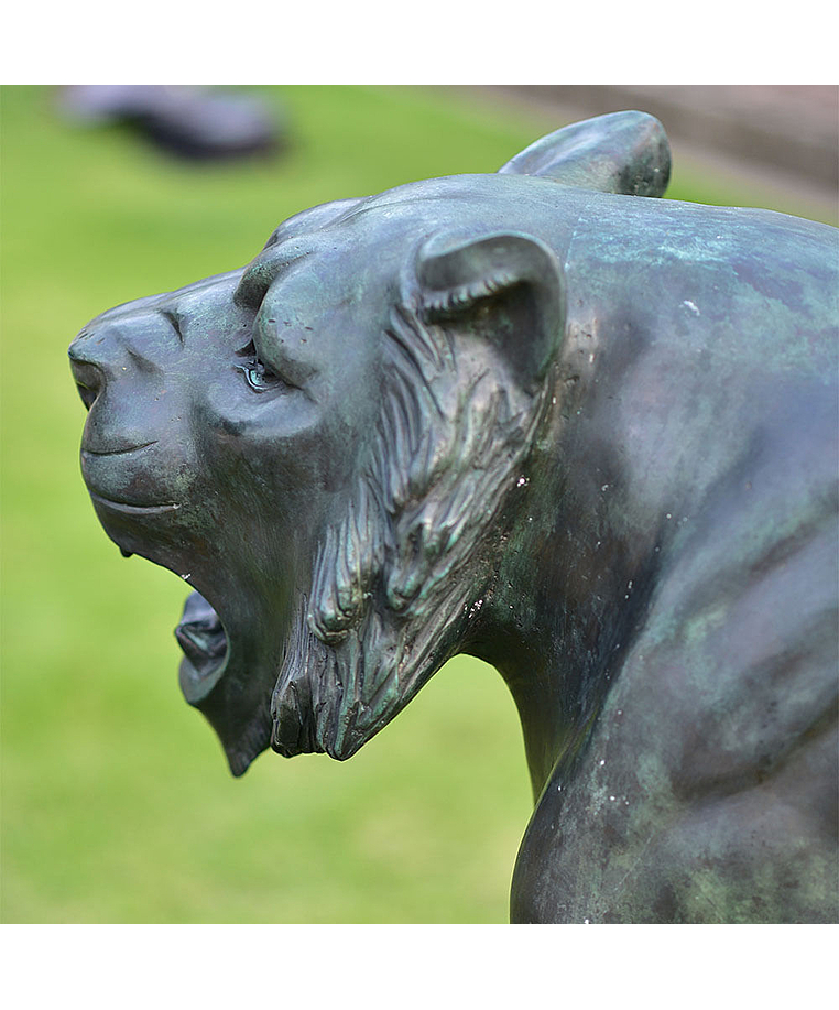 imagem do produto Escultura Tigre em Bronze 120cm EBZ512V For�a e Movimento