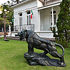 imagem do produto Escultura Tigre em Bronze 120cm EBZ512V For�a e Movimento