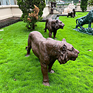 imagem do produto Escultura Tigre em Bronze 190cm - VRBZ349 Impon�ncia e Realismo