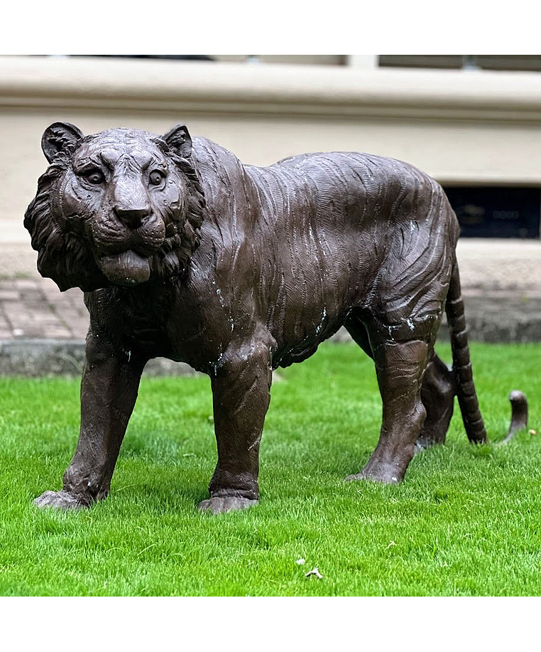 imagem do produto Escultura Tigre em Bronze 190cm - VRBZ349