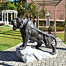 imagem do produto Escultura Tigre M�rmore Negro 120cm  - EMP508E Paisagismo de Luxo