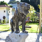 imagem do produto Escultura Tigre M�rmore Negro 120cm  - EMP508E Paisagismo de Luxo