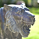 imagem do produto Escultura Tigre M�rmore Negro 120cm  - EMP508E