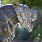 imagem do produto Escultura Tigre M�rmore Negro 120cm  - EMP508E