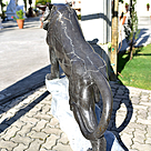 imagem do produto Escultura Tigre M�rmore Negro 120cm  - EMP508E