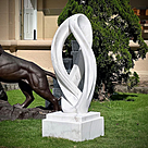 imagem do produto Escultura Tra�o Soberano M�rmore Branco 150cm EMP748 | Arte de Luxo By Quinta DellArte