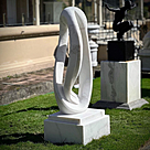 imagem do produto Escultura Tra�o Soberano M�rmore Branco 150cm EMP748 | Arte de Luxo By Quinta DellArte