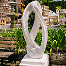 imagem do produto Escultura Tra�o Soberano M�rmore Branco 150cm EMP748 Arte de Luxo By Quinta DellArte