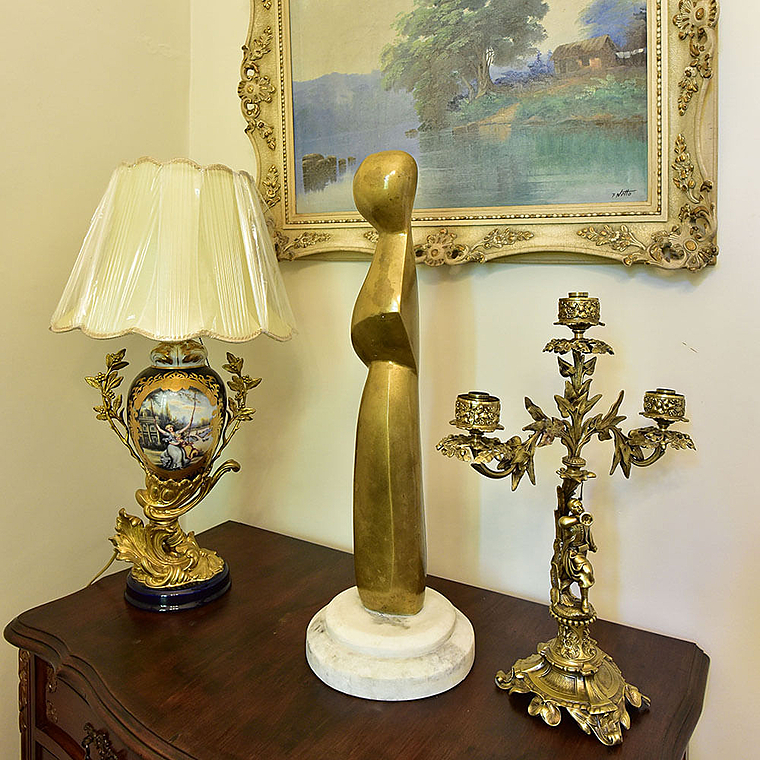 imagem do produto Escultura Vativo em Bronze com Base de M�rmore 75cm EBZ606