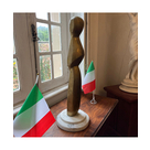 imagem do produto Escultura Vativo em Bronze com Base de M�rmore Branco 75cm EBZ606 Sofistica��o e Arte