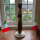 imagem do produto Escultura Vativo em Bronze com Base em M�rmore Branco 75cm - EBZ606