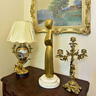 imagem do produto Escultura Vativo em Bronze com Base em M�rmore Branco 75cm - EBZ606