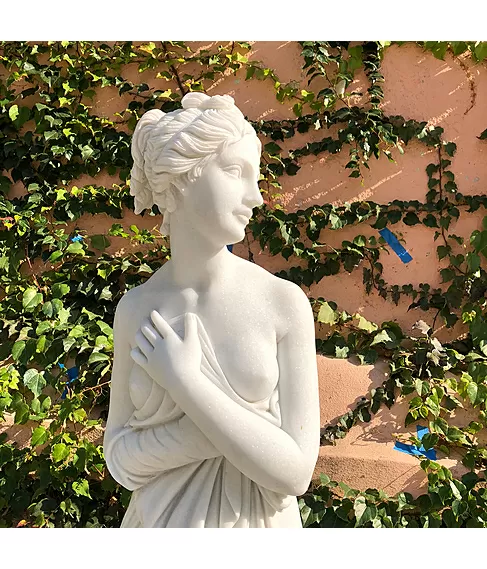 imagem de Escultura Vênus Italica em Mármore 154cm - EMP487 Presença Marcante no Paisagismo