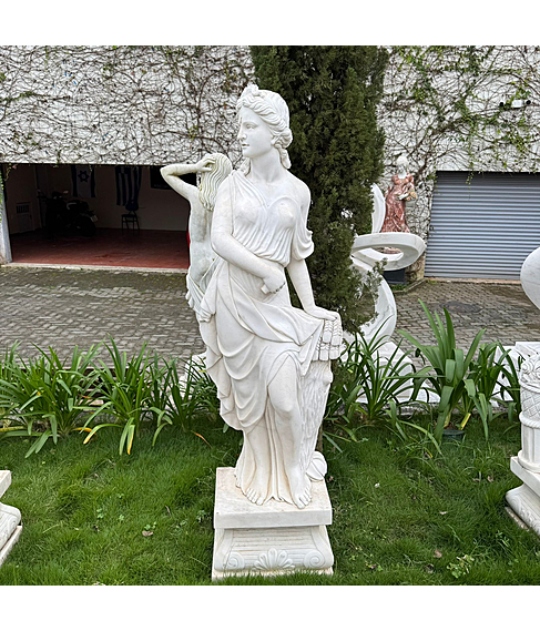 imagem de Escultura Vero Mrmore Branco 175cm - EMP753