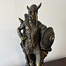 imagem do produto Escultura Viking em Bronze 48cm EBZ586 For�a e Tradi��o N�rdica