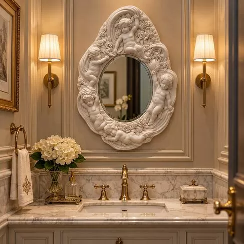 imagem de Espelho Decorativo 69cm VRPR141 Elegância e Versatilidade