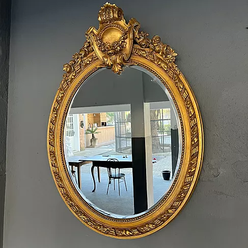 imagem de Espelho Oval Lady 115cm ESP002 Elegância Clássica