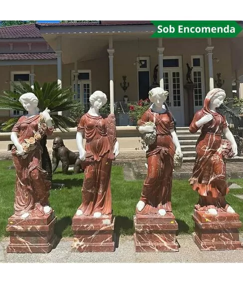 imagem de Estações do Ano em Mármore Color 128cm - EMP627 Elegância para Jardins