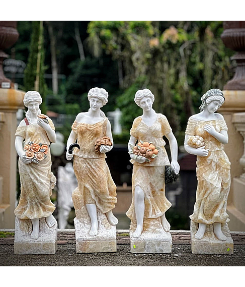 imagem de Estaes do Ano em Mrmore Off White 103cm - EMP620