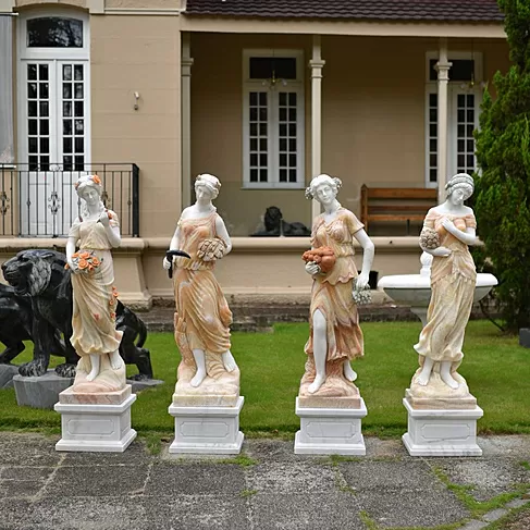 imagem de Estações do Ano em Mármore Off White 130cm - EMP620 Destaque no Paisagismo