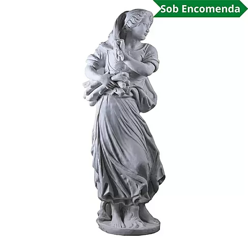 imagem de Estátua 4 Estações Inverno 140cm - EML046 Paisagismo Sofisticado