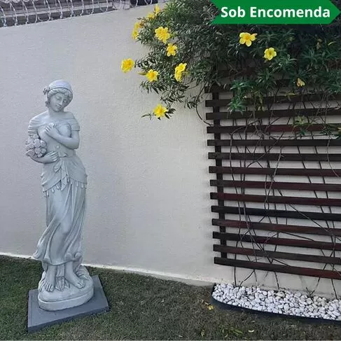 imagem de Estátua 4 Estações Inverno 160cm - EML416 Arte Clássica para Paisagismo