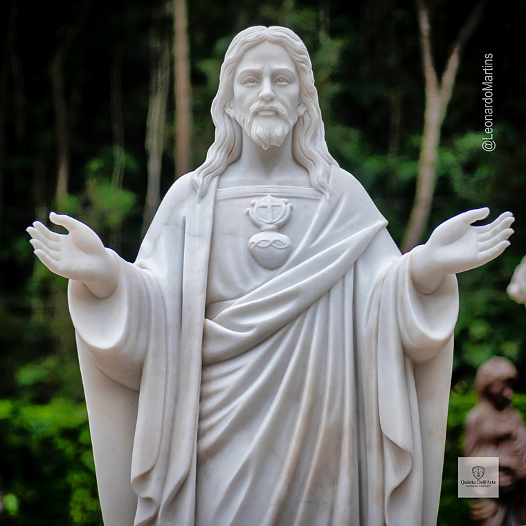 imagem do produto Est�tua do Sagrado Cora��o de Jesus Bra�os Abertos 160cm - IMP356