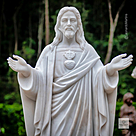 imagem do produto Est�tua do Sagrado Cora��o de Jesus Bra�os Abertos 160cm - IMP356