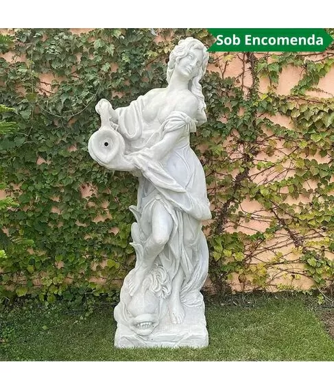 imagem de Estátua para jardim Ninfa do Mar 140cm - EML039 Destaque Escultural e Sofisticado